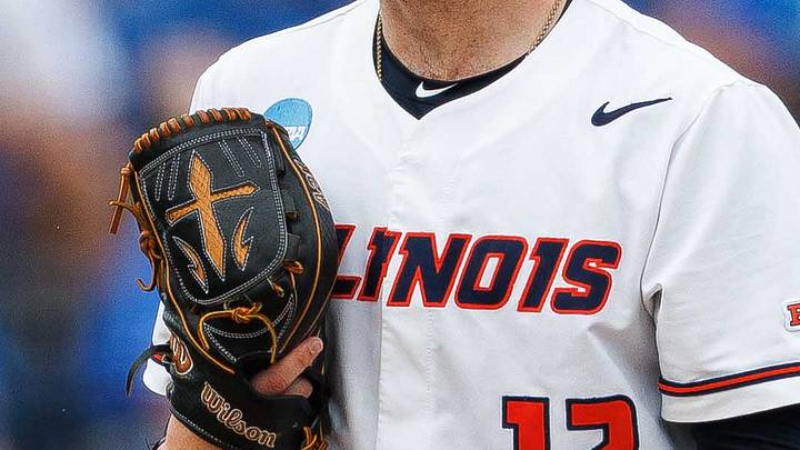 Jun 1, 2024; Lexington, KY, USA; Illinois Fighting Illini pitcher Payton Hutchings (12) stands on the mound during the second inning against the Kentucky Wildcats at Kentucky Proud Park. Mandatory Credit: Jordan Prather-USA TODAY Sports Jun 1, 2024; Lexington, KY, USA; Illinois Fighting Illini pitcher Payton Hutchings (12) stands on the mound during the second inning against the Kentucky Wildcats at Kentucky Proud Park. Mandatory Credit: Jordan Prather-USA TODAY Sports