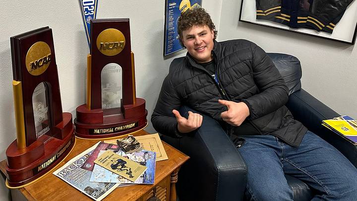 Reid Steger at South Dakota State Junior Day Reid Steger at South Dakota State Junior Day