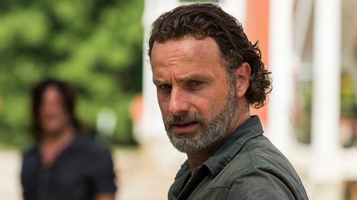 Andrew Lincoln as Rick Grimes and Norman Reedus as Daryl Dixon - The Walking Dead Season 7 Episode 9 Andrew Lincoln as Rick Grimes and Norman Reedus as Daryl Dixon - The Walking Dead Season 7 Episode 9