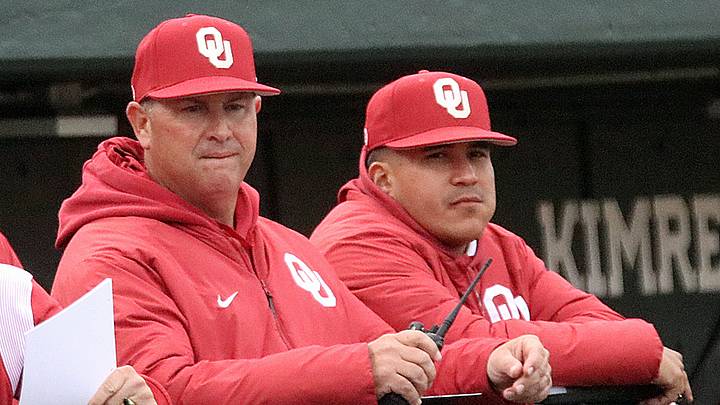 Oklahoma coach Skip Johnson (left)