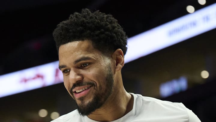 Dec 22, 2025; Portland, Oregon, USA; Detroit Pistons forward Tobias Harris (12) : Troy Wayrynen-Imagn Images