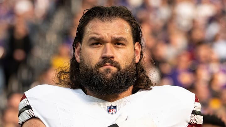 Washington Commanders offensive lineman Sam Cosmi