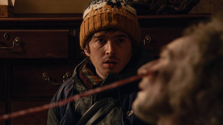 Austin Abrams stars in Constantin Film and Columbia Pictures RESIDENT EVIL, directed by Zach Cregger. Photo by: Courtesy of Sony Pictures Austin Abrams stars in Constantin Film and Columbia Pictures RESIDENT EVIL, directed by Zach Cregger. Photo by: Courtesy of Sony Pictures