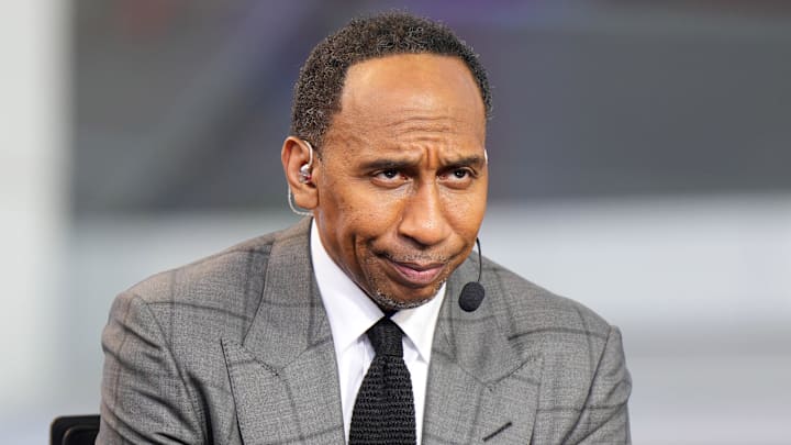Stephen A. Smith on the ESPN NBA Countdown live set