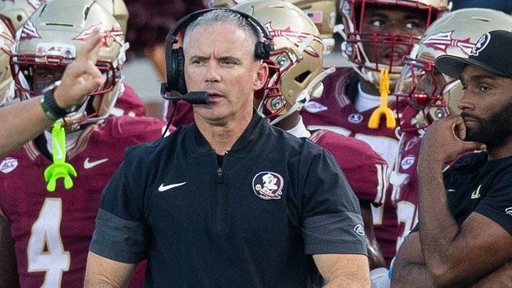 Florida State Seminoles head coach Mike Norvell Florida State Seminoles head coach Mike Norvell