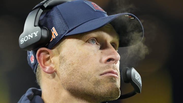 Chicago Bears head coach Ben Johnson during the game against the Green Bay Packers at Lambeau Field