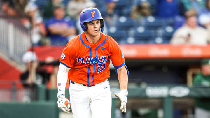 Florida Gators catcher Luke Heyman has emerged as one of the top players at his position in all of college baseball. Florida Gators catcher Luke Heyman has emerged as one of the top players at his position in all of college baseball.