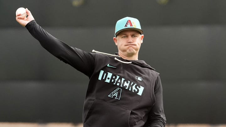 Arizona Diamondbacks pitcher Paul Sewald during spring training workouts at Salt River Fields on Feb. 16, 2026, in Scottsdale.