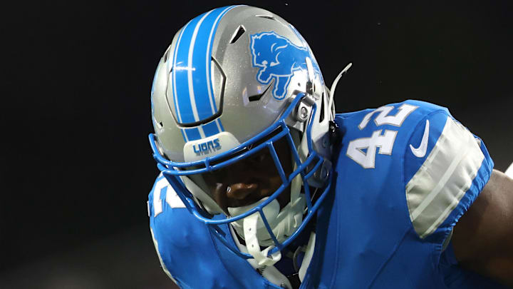 Detroit Lions running back Jabari Small (42). Detroit Lions running back Jabari Small (42).