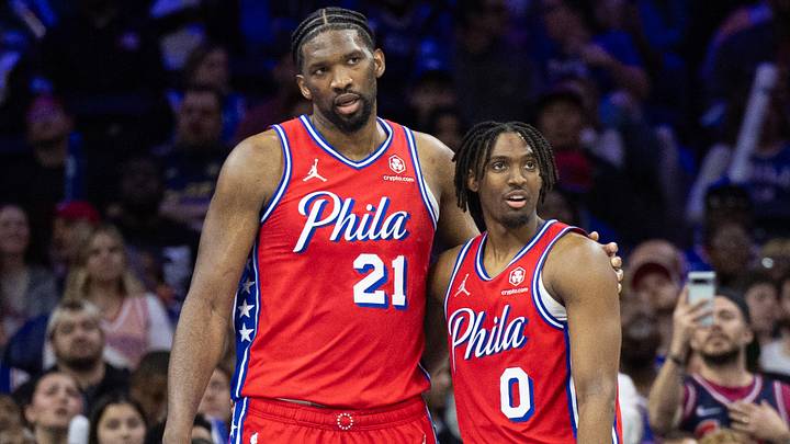 Joel Embiid and Tyrese Maxey Joel Embiid and Tyrese Maxey