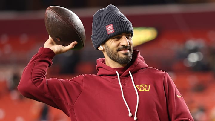 Washington Commanders quarterback Marcus Mariota Washington Commanders quarterback Marcus Mariota