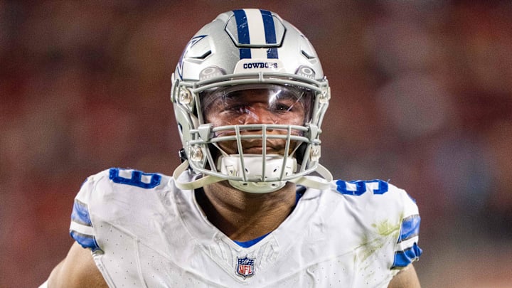 October 8, 2023; Santa Clara, California, USA; Dallas Cowboys defensive end Chauncey Golston (99) after the game against the San Francisco 49ers at Levi's Stadium. Mandatory Credit: Kyle Terada-Imagn Images October 8, 2023; Santa Clara, California, USA; Dallas Cowboys defensive end Chauncey Golston (99) after the game against the San Francisco 49ers at Levi's Stadium. Mandatory Credit: Kyle Terada-Imagn Images