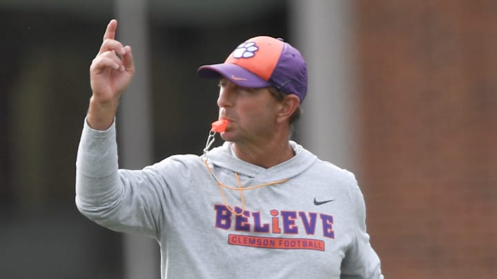 Clemson Tigers head coach Dabo Swinney preaches one battle at a time to his players.
