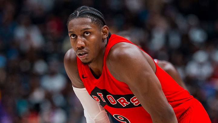 Oct 10, 2026; Vancouver, British Columbia, CAN; Toronto Raptors forward RJ Barrett (9) during a stop in play against the Los Angeles Clippers in the first half at Rogers Arena. Mandatory Credit: Bob Frid-Imagn Images Oct 10, 2026; Vancouver, British Columbia, CAN; Toronto Raptors forward RJ Barrett (9) during a stop in play against the Los Angeles Clippers in the first half at Rogers Arena. Mandatory Credit: Bob Frid-Imagn Images