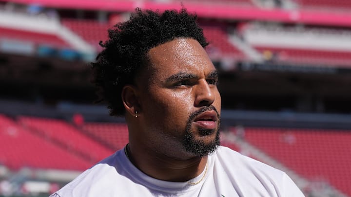 New England Patriots guard Alijah Vera-Tucker
