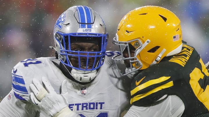 Detroit Lions defensive end Levi Onwuzurike (91).