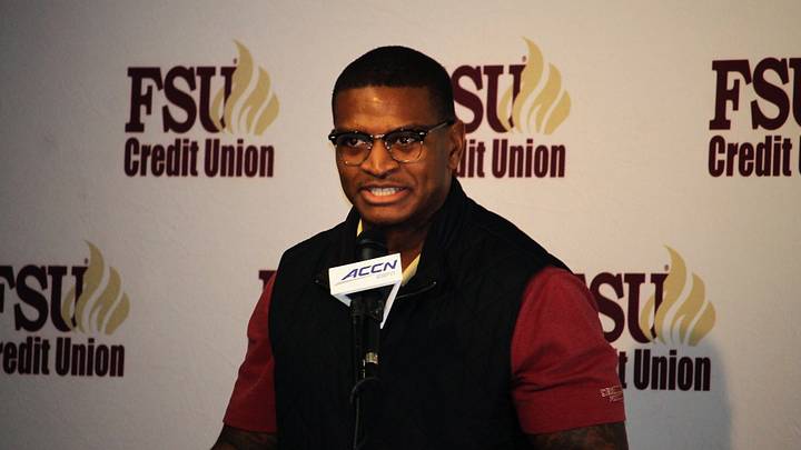 FSU linebackers coach Chris Marve at the FSU National Signing Day Party on Feb. 5, 2020.

Img 4547
