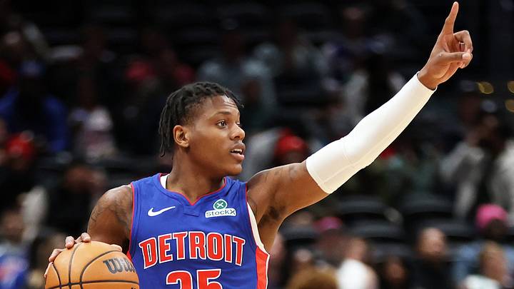 Mar 17, 2026; Washington, District of Columbia, USA; Detroit Pistons guard Marcus Sasser (25) looks on during first half against the Washington Wizards at Capital One Arena. Mandatory Credit: Daniel Kucin Jr.-Imagn Images Mar 17, 2026; Washington, District of Columbia, USA; Detroit Pistons guard Marcus Sasser (25) looks on during first half against the Washington Wizards at Capital One Arena. Mandatory Credit: Daniel Kucin Jr.-Imagn Images