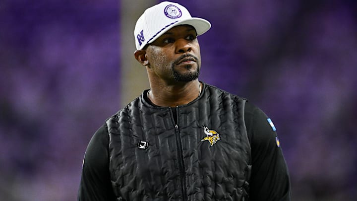 Minnesota Vikings defensive coordinator Brian Flores