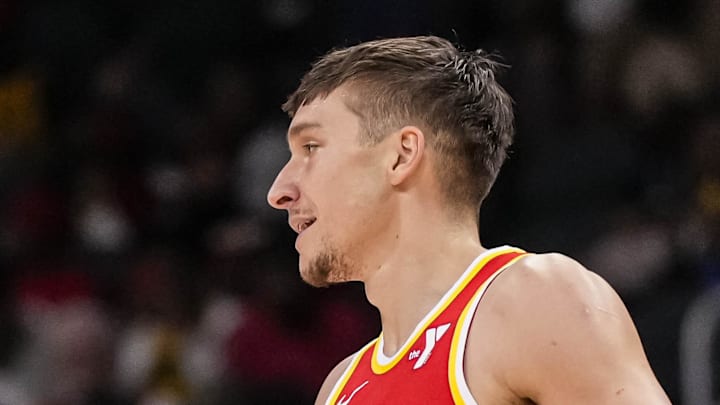 Bogdan Bogdanovic #13 of the Atlanta Hawks