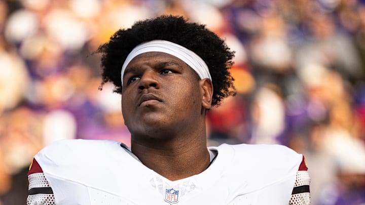 Washington Commanders offensive tackle Josh Conerly Jr. Washington Commanders offensive tackle Josh Conerly Jr.