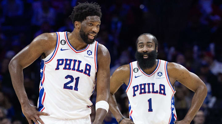 Joel Embiid and James Harden played together on the 76ers for nearly two years. 