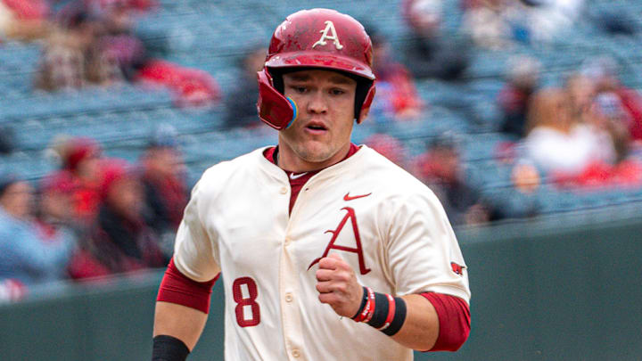 Cam Kozeal rounds the bases after another homer against Missouri. He now has seven home runs on the season and was named SEC player of the week. Cam Kozeal rounds the bases after another homer against Missouri. He now has seven home runs on the season and was named SEC player of the week.