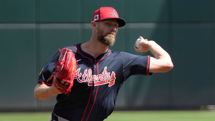Atlanta Braves pitcher Chris Sale is close to being ready for the regular season