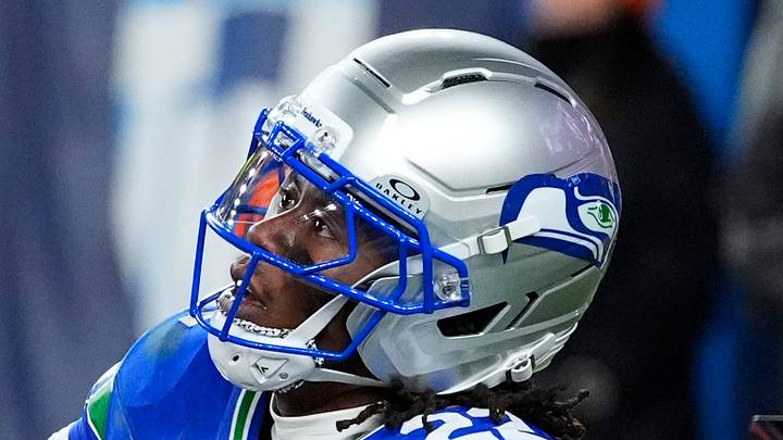Seattle Seahawks wide receiver Rashid Shaheed reacts after scoring a two point conversion in the fourth quarter. Seattle Seahawks wide receiver Rashid Shaheed reacts after scoring a two point conversion in the fourth quarter.