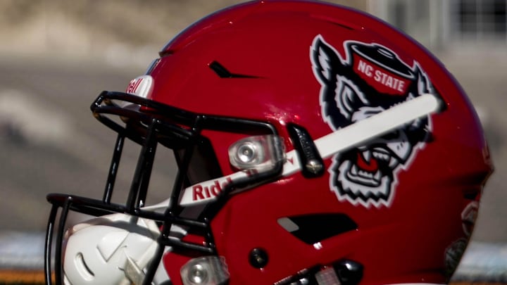 Dec 29, 2017; El Paso, TX, United States; General view of the helmets of the Arizona State Sun Devils and the North Carolina State Wolfpack before the 2017 Sun Bowl at Sun Bowl Stadium. Mandatory Credit: Ivan Pierre Aguirre-Imagn Images