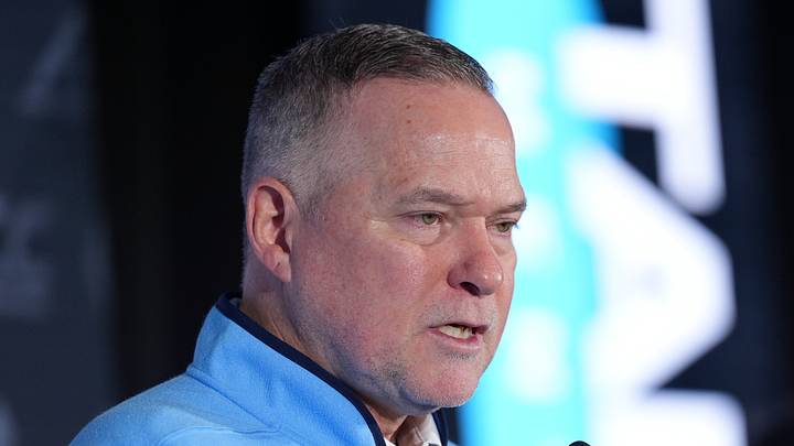 Oct 7, 2026; Charlotte, NC, USA; North Carolina Tar Heels head coach Michael Malone answers questions from the media during the ACC Tip-Off in Charlotte, NC. Mandatory Credit: Jim Dedmon-Imagn Images Oct 7, 2026; Charlotte, NC, USA; North Carolina Tar Heels head coach Michael Malone answers questions from the media during the ACC Tip-Off in Charlotte, NC. Mandatory Credit: Jim Dedmon-Imagn Images