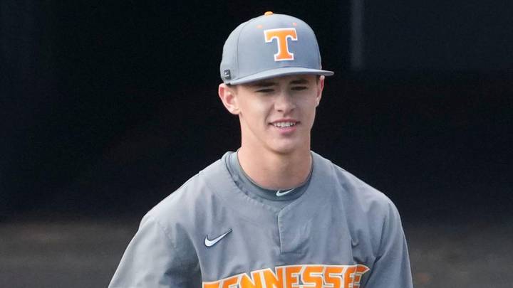 Tennessee’s Cam Appenzeller on the mound during Tennessee baseball’s Orange & White scrimmage at Lindsey Nelson Stadium on November 9, 2025, in Knoxville, Tenn. Tennessee’s Cam Appenzeller on the mound during Tennessee baseball’s Orange & White scrimmage at Lindsey Nelson Stadium on November 9, 2025, in Knoxville, Tenn.