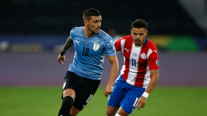 Arrascaeta e Romero disputaram a Copa América em 2021 Arrascaeta e Romero disputaram a Copa América em 2021