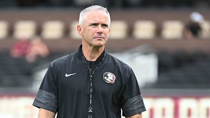 Aug 29, 2026; Tallahassee, Florida, USA; Florida State head coach Mike Norvell walks on the field prior to a game against New Mexico State at Doak S. Campbell Stadium. Mandatory Credit: Melina Myers-Imagn Images Aug 29, 2026; Tallahassee, Florida, USA; Florida State head coach Mike Norvell walks on the field prior to a game against New Mexico State at Doak S. Campbell Stadium. Mandatory Credit: Melina Myers-Imagn Images