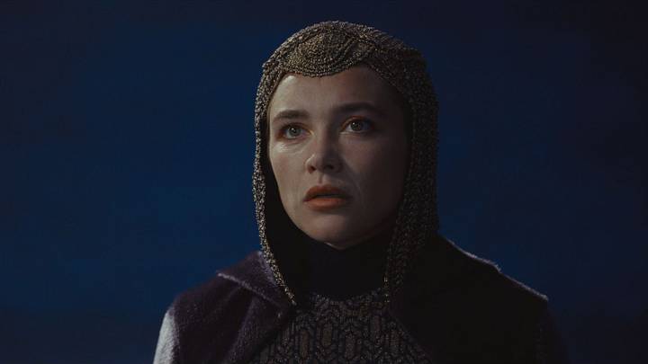 Florence Pugh (Irulan) in Dune: Part Three. Florence Pugh (Irulan) in Dune: Part Three.