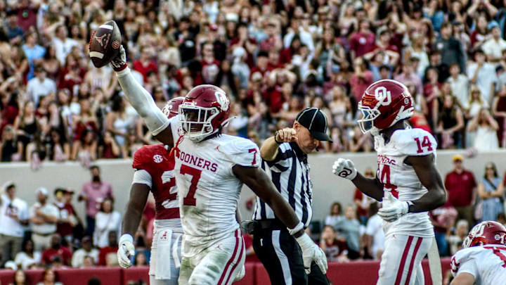 Oklahoma linebacker Sammy Omosigho Oklahoma linebacker Sammy Omosigho