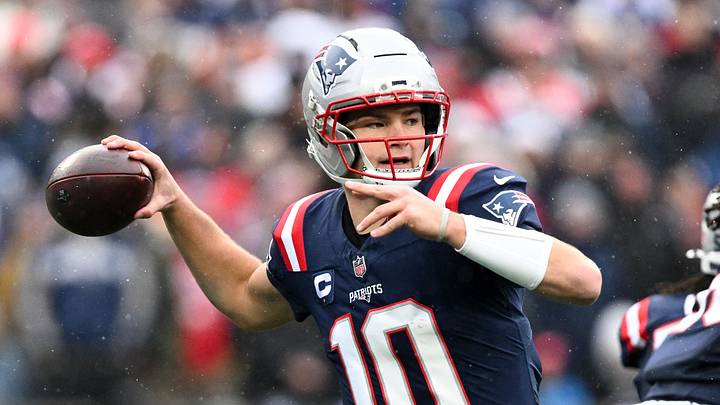New England Patriots quarterback Drake Maye
