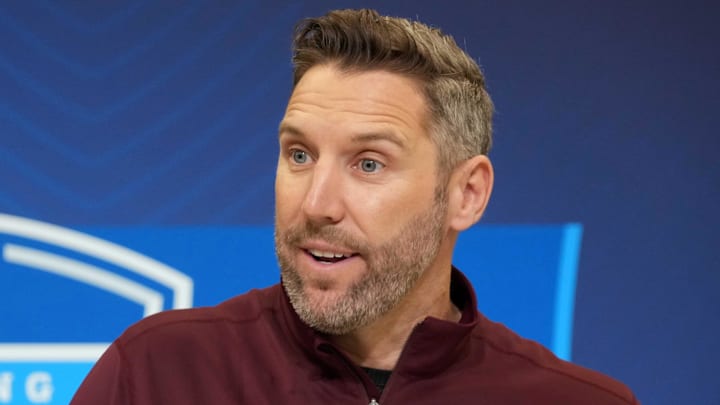 Washington Commanders general manager Adam Peters Mandatory Credit: Kirby Lee-Imagn Images Washington Commanders general manager Adam Peters Mandatory Credit: Kirby Lee-Imagn Images