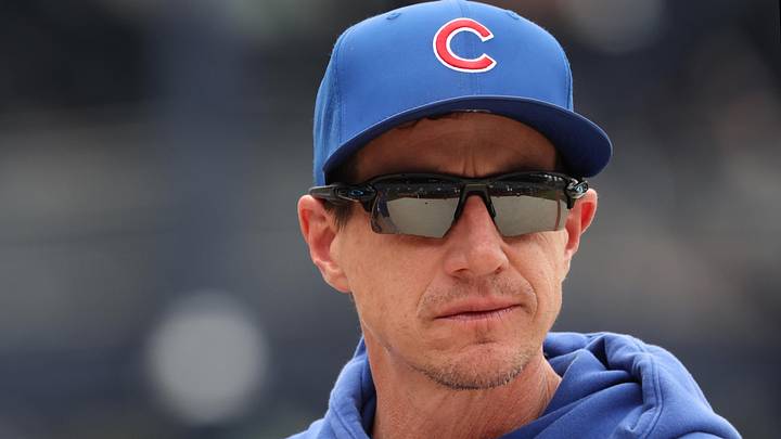 May 25, 2026; Pittsburgh, Pennsylvania, USA; Chicago Cubs manager Craig Counsell (11) watches batting practice before the game against the Pittsburgh Pirates at PNC Park. Mandatory Credit: Charles LeClaire-Imagn Images