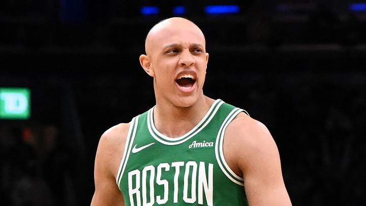 Apr 21, 2026; Boston, Massachusetts, USA; Boston Celtics guard Jordan Walsh (27) reacts after scoring a basket against the Philadelphia 76ers in the second half of a game two of the first round of the 2026 NBA Playoffs at TD Garden. Mandatory Credit: Brian Fluharty-Imagn Images Apr 21, 2026; Boston, Massachusetts, USA; Boston Celtics guard Jordan Walsh (27) reacts after scoring a basket against the Philadelphia 76ers in the second half of a game two of the first round of the 2026 NBA Playoffs at TD Garden. Mandatory Credit: Brian Fluharty-Imagn Images