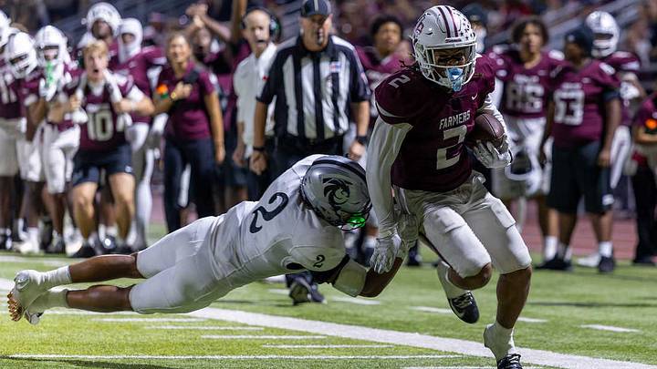 Lewisville's Deuce Mathis had two scores in a win last week against Carrollton Hebron. Lewisville's Deuce Mathis had two scores in a win last week against Carrollton Hebron.