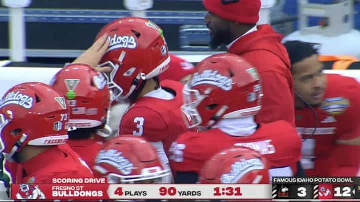 Fresno State lost the Famous Idaho Potato Bowl 28-20 to Northern Illinois. Fresno State lost the Famous Idaho Potato Bowl 28-20 to Northern Illinois.
