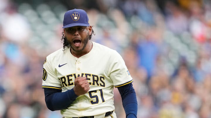 Freddy Peralta - Philadelphia Phillies v Milwaukee Brewers