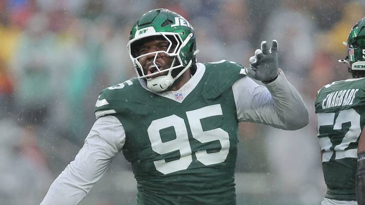 New York Jets defensive tackle Darrell Jackson Jr. New York Jets defensive tackle Darrell Jackson Jr.