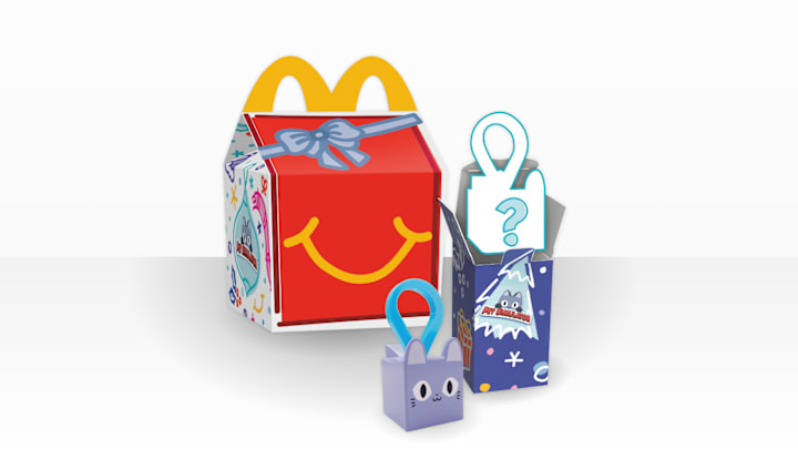 McDonald's Pet Simulator Happy Meal comes with a toy to give and get