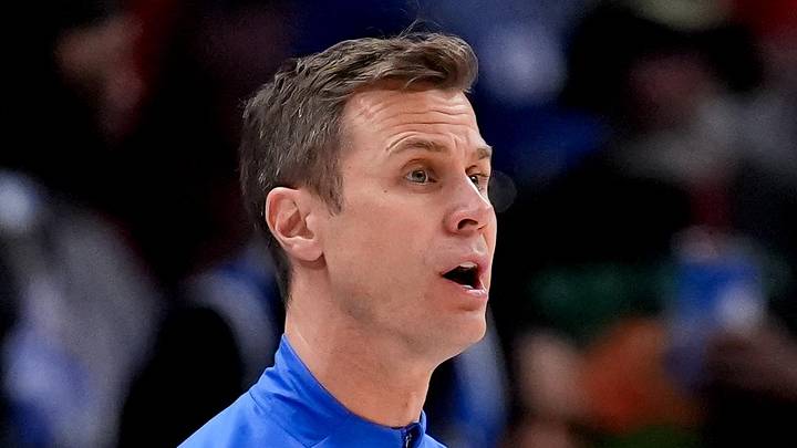 Mar 14, 2026; Charlotte, NC, USA; Duke Blue Devils head coach Jon Scheyer instructs his team against the Virginia Cavaliers during the men's ACC Conference Tournament Championship at Spectrum Center. Mandatory Credit: Jim Dedmon-Imagn Images Mar 14, 2026; Charlotte, NC, USA; Duke Blue Devils head coach Jon Scheyer instructs his team against the Virginia Cavaliers during the men's ACC Conference Tournament Championship at Spectrum Center. Mandatory Credit: Jim Dedmon-Imagn Images