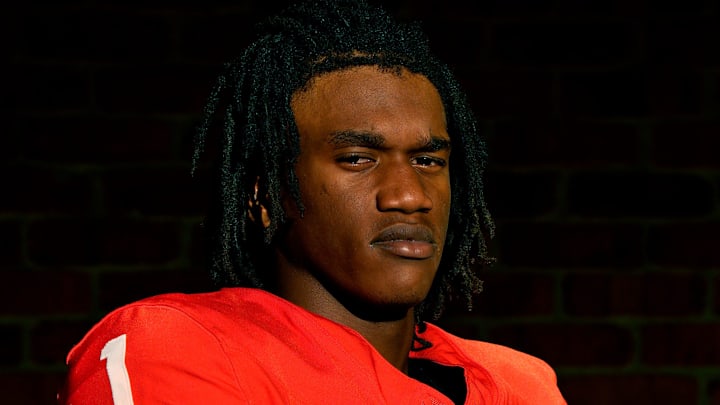 Brentwood Academy wide receiver Kesean Bowman Wednesday, Sept. 17, 2025 in Brentwood, Tenn.