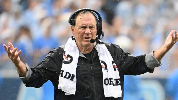 Oct 3, 2026; Chapel Hill, North Carolina, USA; North Carolina Tar Heels head coach Bill Belichick reacts in the second half at Kenan Stadium. Mandatory Credit: Bob Donnan-Imagn Images Oct 3, 2026; Chapel Hill, North Carolina, USA; North Carolina Tar Heels head coach Bill Belichick reacts in the second half at Kenan Stadium. Mandatory Credit: Bob Donnan-Imagn Images