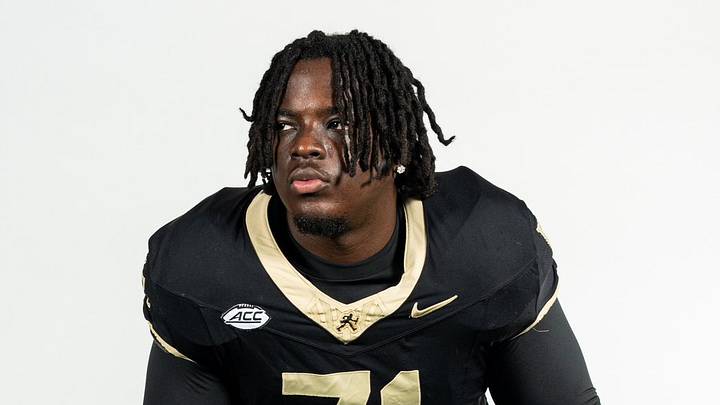 Texas Longhorns offensive tackle Melvin Siani during his time at Wake Forest