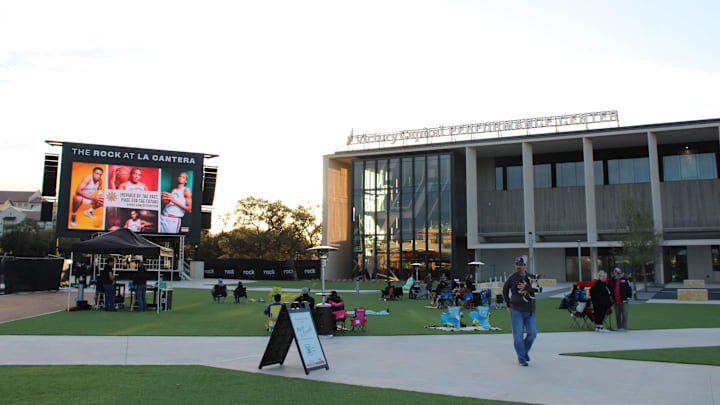 The Rock At La Cantera, home to the San Antonio Spurs' Victory Capital Performance Center, pictured during a promotional night.